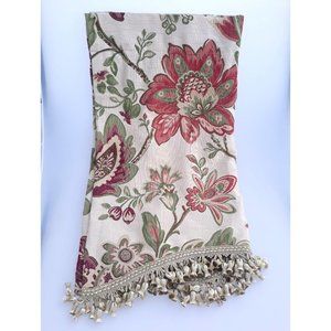 High End Look Floral Window Valance--Biltmore for Home-Pair/Set of 2
